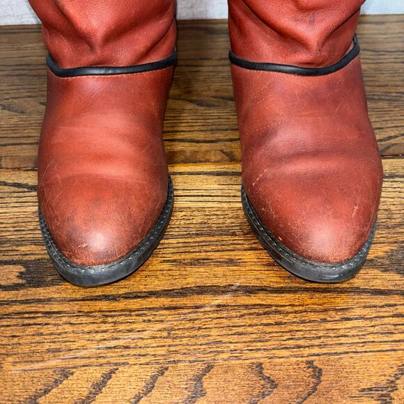 Vintage Kaufman Defrosters Women’s 7 Leather Shearling Winter Boots Canada Brown - Picture 6 of 8